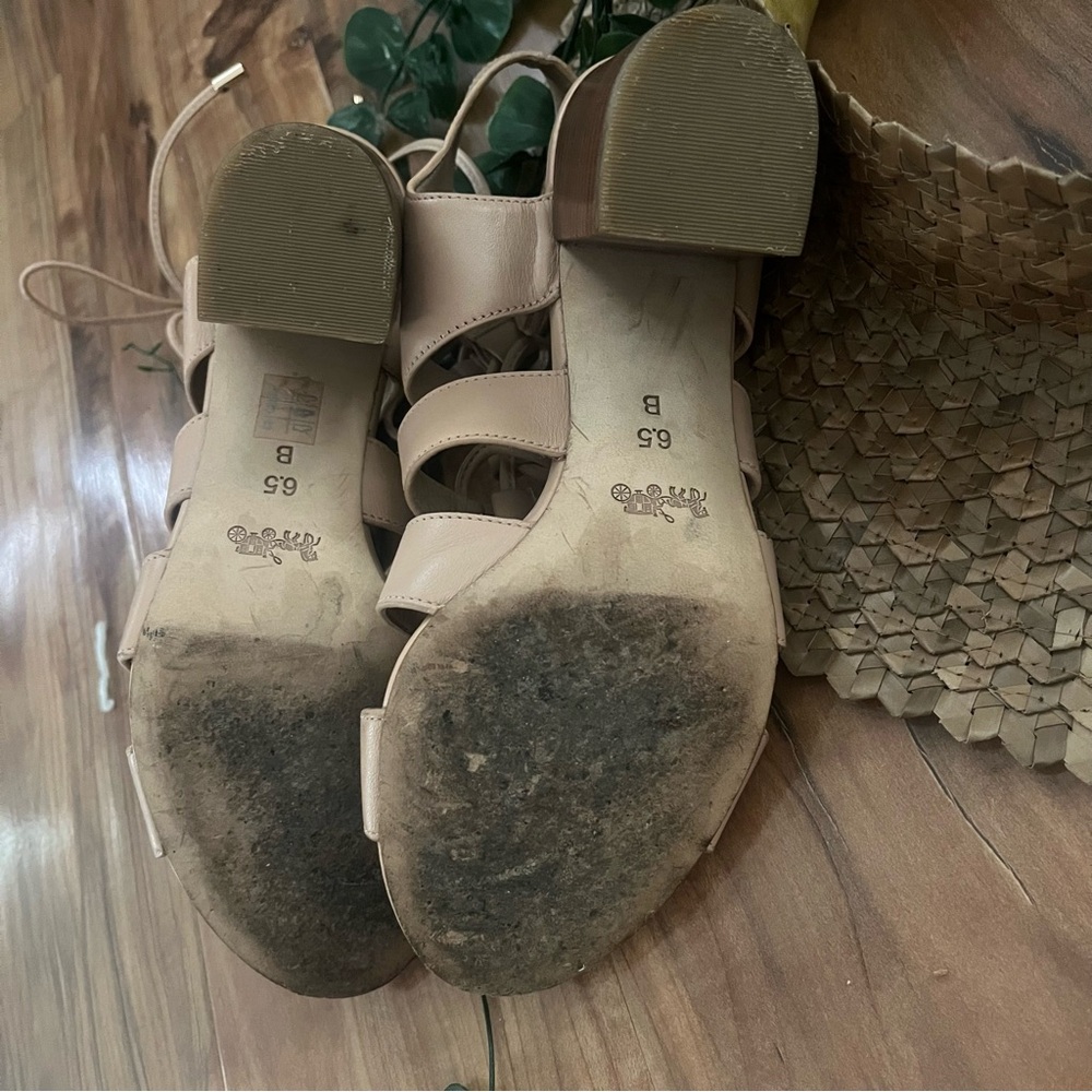 Coach Cream Gladiator Sandals - Picture 6 of 6
